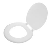 Beaupretty Copri Asse Wc in Schiuma Bianco Design Spesso, Sedile per Wc Comodo e Facile da Pulire, Stile Classico Vintage per Bagno