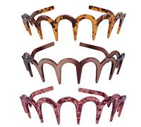 Beaupretty Copricapo a fascia per capelli in resina con cerchietto artiglio per capelli a forma di denti di squalo 3 pezzi