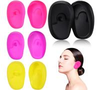 Beaupretty Copriorecchie in Silicone per Parrucchieri, Set da 4 Paia Bordo Elastico Flessibile, Protezione Contro Tintura e Calore, Riutilizzabili per Uso Professionale e Domestico