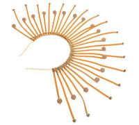 Beaupretty Coroncina Spiked Dorata Per Feste e Festival Copricapo Elegante Per Donne Accessorio Da Costumi Ispirato Divinità e Angeli