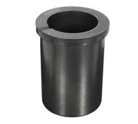 Beaupretty Crogiolo di Grafite Alta Purezza per Fusione Metalli Preziosi e Rame, Resistente ad Acidi e Anti Contaminazione, Tazza Nera da 3kg per Fusione e Raffinazione