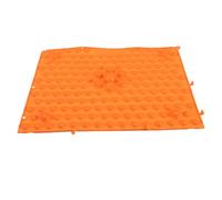 Beaupretty Cuscino Per Massaggio Ai Piedi Specchio Da Barbiere Con Maniglia Perline Specchietto Compatto Accessori Forcine Ganci Per Acconciature Pettini Speciali Ruota Ganci Unici Tpe Orange