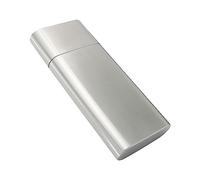 Beaupretty Custodia Per Sigari in Acciaio Inossidabile 304, Tubo Portasigari Portatile Da 3 Pezzi Coperchio Ermetico, Scatola Compatta Per Viaggio e Regalo Uomo