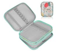 Beaupretty Custodia per Uncinetti Portatile Oxford Resistente Doppio Scomparto e Cerniera di Sicurezza, Organizer per Ferri da Maglia Grande capacità per Accessori di Maglieria, Borsa