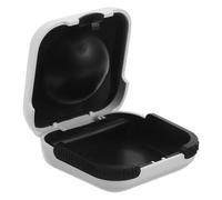 Beaupretty Custodia Rigida per Apparecchi Acustici Bianca con Inserto Ammortizzante Antishock Resistente Agli Urti Portatile per Anziani per Viaggio e Uso Quotidiano