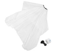 Beaupretty da Parrucchiere Bianco con Fascia Collo Monouso Grembiule da Salone per Adulti Set Professionale per Protezione Chioma e Pulizia in Salone Barbiere