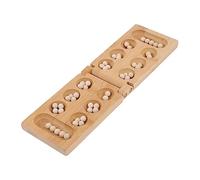 Beaupretty da Tavolo Mancala Naturale Pieghevole Strategico per Sviluppo Memoria e Educativo Interattivo