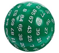 Beaupretty Dado Poliedrico Facce Verde Leggero e Portatile per Giochi da Tavolo Feste Bar e Riunioni