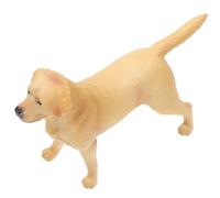 Beaupretty Decorazione Labrador in Plastica Dettagliata Statuetta Cane da Scrivania per Arredamento Casa e Giardino Ornamento da Collezione per Ufficio e Fioriere Figura Decorativa Animale
