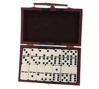 Beaupretty Domino da Viaggio in Legno Tradizionale con Scatola Gioco da Tavolo per Feste e Intrattenimento Familiare Giochi Divertenti per Adulti