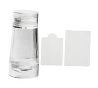 Beaupretty Double End Transparent Nail Stamper Silicone Large Nail Art Stamping Tool For Precise Manicure Designs Durable And Easy To Use Accessory
