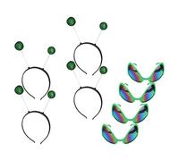 Beaupretty E Occhiali 4 Set di Marziano Antenna Head Boppers Costume di Partito Accessori