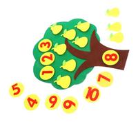 Beaupretty Educativo di Frutta in Non di Abbinamento Numerico per età Prescolare Giocattolo Didattico per Apprendimento Aritmetico e Sviluppo Cognitivo