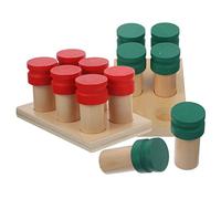 Beaupretty Educativo Montessori Bottigliette Sensoriali in Legno per Olfattivo Portatile per Sviluppo Cognitivo Creatività e Abilità Manuali