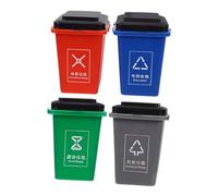 Beaupretty Educativo per Smistamento Rifiuti con Piccola Pattumiera Colorata Materiale Plastico Durevole per Apprendimento Precoce e Sviluppo Consapevolezza