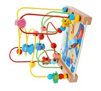 Beaupretty Educativo Perline Animali Marini per Puzzle Abilità Logiche e Coordinazione Occhio Mano Vernice Sicura Base Dacqua Colori Vivaci