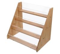 Beaupretty Espositore per Biglietti D’Auguri in bambù Livelli Multipli, Organizer Porta Biglietti di Compleanno e Cartoline, Porta Foto Compatto per Matrimoni e Decorazioni Casa Ufficio