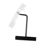 Beaupretty Espositore Per Orologi in Acrilico Base in Metallo Nero a Forma Di C, Porta Orologi Regolabile Per Bracciali, Supporto Espositivo Elegante Per Vetrine e Collezionisti