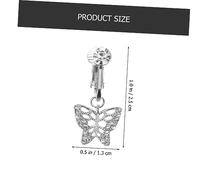 Beaupretty Fake Belly Button Clip Navel Ring Finto Piercing Non per Accessorio per e