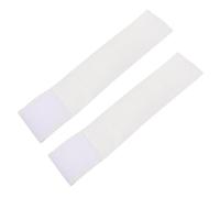 Beaupretty Fascia da Capitano Calcio 2 Pezzi in Nylon Bianco Regolabile, Bracciale Fai da Te Portatile e Riutilizzabile per Sport di Squadra Come Basket, Football e Hockey