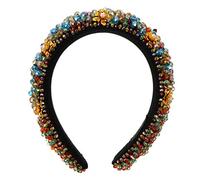 Beaupretty fascia di fiori di perline fascia per la cura della pelle gioielli barrette hair charms fascia per ingioiellata fascia per con perline di cristallo strass stoffa