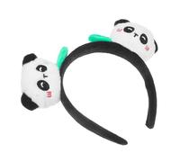 Beaupretty Fascia Per Cannucce Di Panda Fascia Per Lavare Il Viso Costume Da Rana Ciondolo Portachiavi Panda Gruppo Musicale Peluche Portachiavi Carino Poster Tazza Coda Tessuto Black