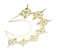 Beaupretty Fascia Per Design Barocco Copricapo Romano Dorato Per Tiara Dea Stelle Accessorio Per Feste e Matrimoni