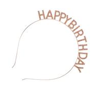 Beaupretty fascia per feste di compleanno lux hair charms topper happy birthday bandana copricapo luminoso tappeto decorativo fascia per lettera di buon compleanno Fascia chic lega