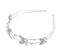 Beaupretty fascia per genere Forcina vestito da flapper squadra fasce per bande the rituals barrette hair ribbon archetto in lega di zinco copricapo da sposa per feste Silver