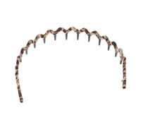 Beaupretty Fascia Per Stampa Leopardata Pettine Ondulato Denti in Plastica Accessorio Per Acconciature Fascia Antiscivolo Per