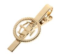 Beaupretty Fermacravatta Bilancia in Acciaio Inossidabile Oro per Uomo, Clip Cravatta Emblema Giustizia, Accessorio Elegante per Matrimonio, Business e Cerimonie Formali