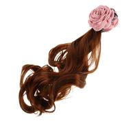 Beaupretty Fermaglio per Finto con Extension Riccia Marrone e Clip per Donne per Cosplay e Facile Applicare e Realistico