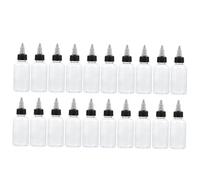 Beaupretty Flaconi Erogatori Trasparenti 75ml 20 Pezzi, Bottiglie Comprimibili in Plastica Vuota Tappo Gel Regolabile Per Dosaggio Olio e Pigmenti, Per Hobby Artistici e Fai-da-te
