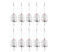 Beaupretty Gabbia Resistente e Leggera Struttura a Rete Saldata in Acciaio Inossidabile per Esche da Pesca per Carpe ed Anguille Durante la Pesca Outdoor