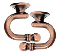 Beaupretty Gancio Fermatenda da Parete in Lega e Tipo Testa Rotonda, Supporto Stabile e Antiscivolo per Tende, Design Semplice e Vintage per Bagno o Soggiorno