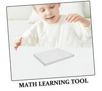 Beaupretty Geoboard Educativo Trasparente con Elastici Colorati Strumento Didattico per Studenti Scuola Elementare Supporto Versatile per Apprendimento Geometria e Abilità Matematiche