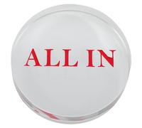 Beaupretty Gettoni da Gioco da Tavolo in Cristallo a Doppio Strato Incisione Elegante, Set di Fiches per Poker Texas Hold'em, Accessori per Feste e Partite Casalinghe