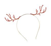 Beaupretty Ghirlanda per Capelli Pietre Preziose per Natale Decorazione per Feste Costume da Cosplay Copricapo di Renna