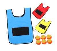 Beaupretty Gilet Da Gioco Interattivo Per Ragazzo All Palline Adesive e Spugna Fronte e Retro Disco Adesivo Per Sviluppare e Cooperazione
