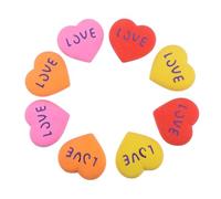 Beaupretty Gomme da Cancellare a Forma di Cuore per Set da 20 Pezzi Colorati Gomma per Studenti e Cancelleria Scolastica Creativa Colore Casuale Colore Casuale