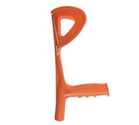 Beaupretty Impugnatura di Ricambio per Bastone Supporto a Gomito a Forma di U 22mm in Pp Arancione per Movimento Bilanciato e Stabilità del Braccio in Casa e Riabilitazione