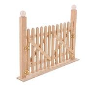 Beaupretty in Legno in Miniatura: in Legno Per Esterni Per Case Delle in Miniatura - Recinzione A Doppia Apertura Per Lavori Da Te, Cortile, Giardino E Scene