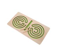 Beaupretty in Legno per Puzzle Educativo per Coordinazione Mano Occhio e Allenamento Montessori per Sviluppo Cognitivo e Motricità Verde