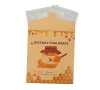 Beaupretty Involucri Alimentari in Cera D'api 3 Pezzi Riutilizzabili e Lavabili Per Conservazione Cibo Fresco Panno Cerato Ecologico Per Cucina e Alimenti