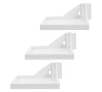 Beaupretty Kit 3pezzi Mensole Angolari per Tenda di Coltivazione 16mm in Plastico Bianco Resistente alle Intemperie per Monitoraggio Piante e Giardinaggio