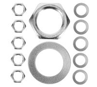 Beaupretty Kit Accessori Chitarra con Rondelle Metalliche per Potenziometro e Dado per Jack Ingresso Supporto Stabile per Elettrica Facile Assemblaggio DIY