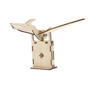 Beaupretty Kit di Costruzione Meccanico in Legno DIY per Puzzle Educativo Stem con Ingranaggi Mobili Gioco per Sviluppo Abilità Sociali e Problem Solving Colore Cachi