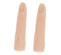 Beaupretty Kit Di Strumenti Per L'insegnamento Dell'arte Delle Unghie Con Di Pratica in Silicone Morbido Per Manicure 2 Pezzi