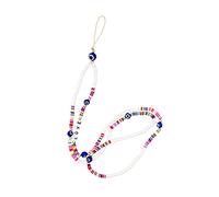 Beaupretty Laccio per Cellulare con Perline Colorate in Morbida Pasta Polimerica Design Tradizionale Love Cordino Collo Portacellulare Anti-smarrimento per Donne e Ragazze