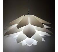 Beaupretty Lampadario Fiore Di Loto Arredamento Bianco Lampada a Sospensione Di Loto Paralume Per Lampada a Sospensione Plafoniera Globo Lampada Puzzle Bianca Luce Del Lampadario Pp